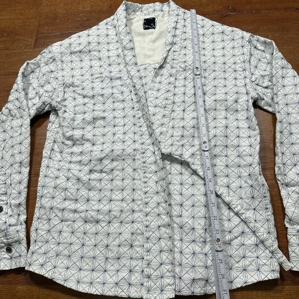 Visvim Japanese Lhamo Kimono Overshirt Jacket Womens 3 L White Embroidered Rare